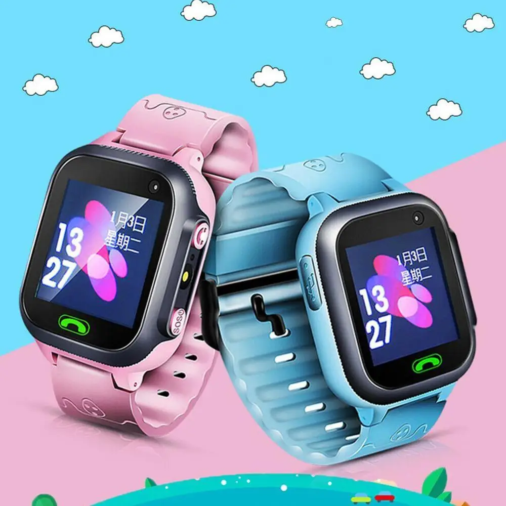 

Waterproof Kids Call Smart Watch For Children SOS Antil-lost Waterproof Smartwatch 2G SIM Card Clock Location Tracker Watches
