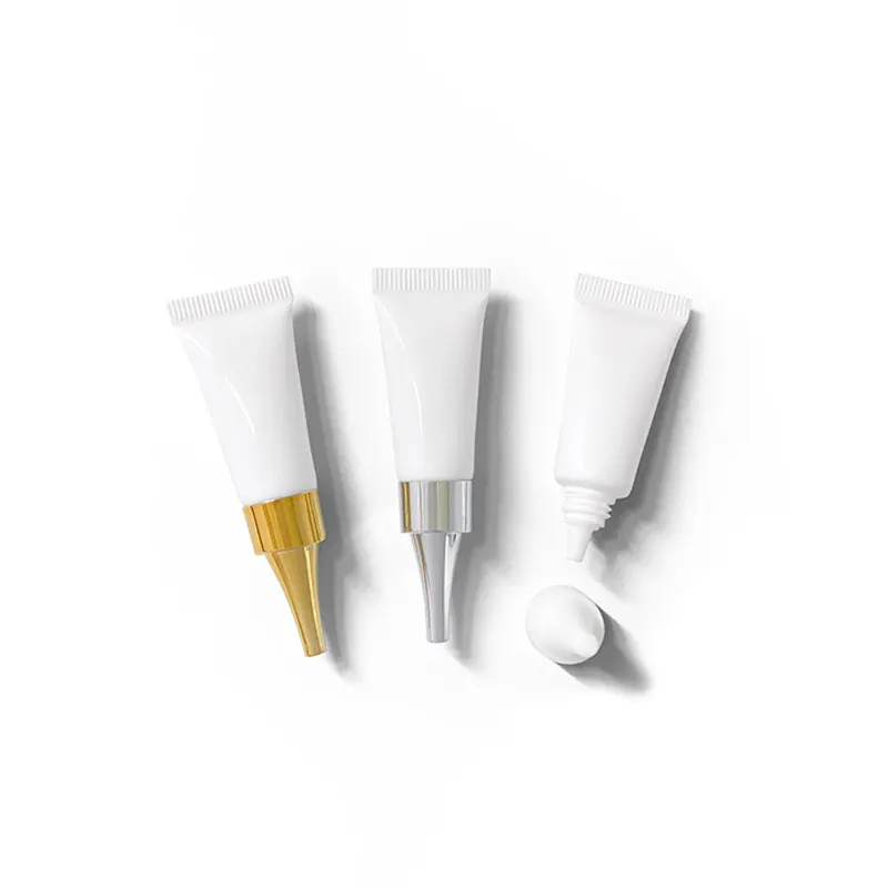 

3ml White Cosmetic Soft Tube Glossy Emulsion Lotion Hose Makeup Organizers Refillable Hand Cream Sample 50pcs/lot