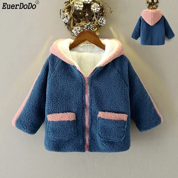 

Kids Winter Jackets Girls Coats Polar Fleece Baby Girl Outerwear Children's Jackets Girl Age 2-8 Y Child Coat Kids Girls Hoodies