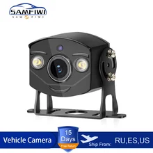 Truck Backup Camera IR Night Vision Waterproof AHD Vehicle Rear View Camera Auto Backup Monitor Universal For Motorhome Trailer podofo 2 x backup camera 18 ir led night vision waterproof rearview reverse back up camera 7 lcd rear view monitor for truck