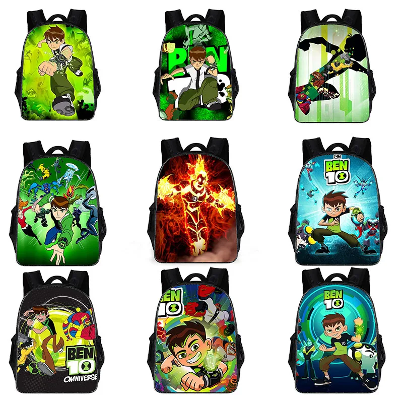 

Ben 10 Bag Children's School Bag Cartoon Print Cute Anime School Bag Kindergarten Bag Kids Birthday Toys for Children Gifts