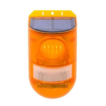 

Outdoor Lighting Solar Strobe LED Light Motion Detector Waterproof Audible