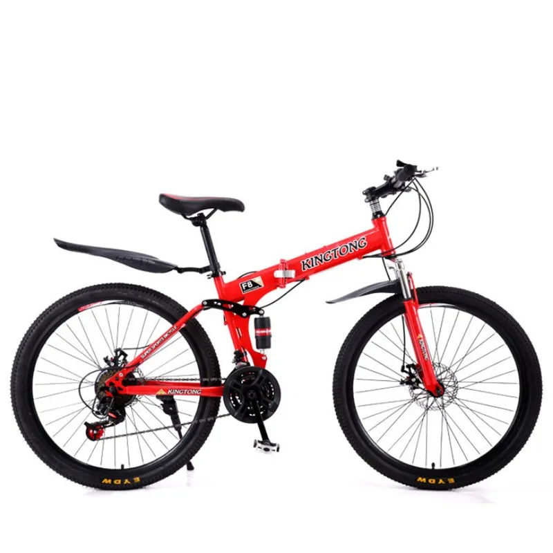 26 inch folding mountain bike city comfortable student variable speed cross country double shock absorption disc brake bikeG8968