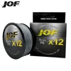 JOF 12 Strands Braid PE Fishing Line 300M 500M 100M Strong Abrasion Resistance Multifilament Fishing Line 4