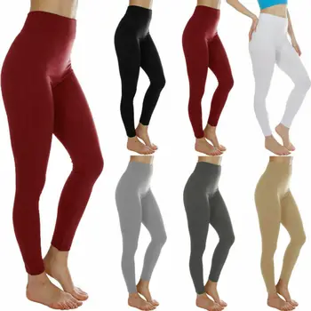 

Fashion Warm Leggings Womens High Elasticity Leggings Stretch High Waist Fitness Sport Long Pants Plus Size