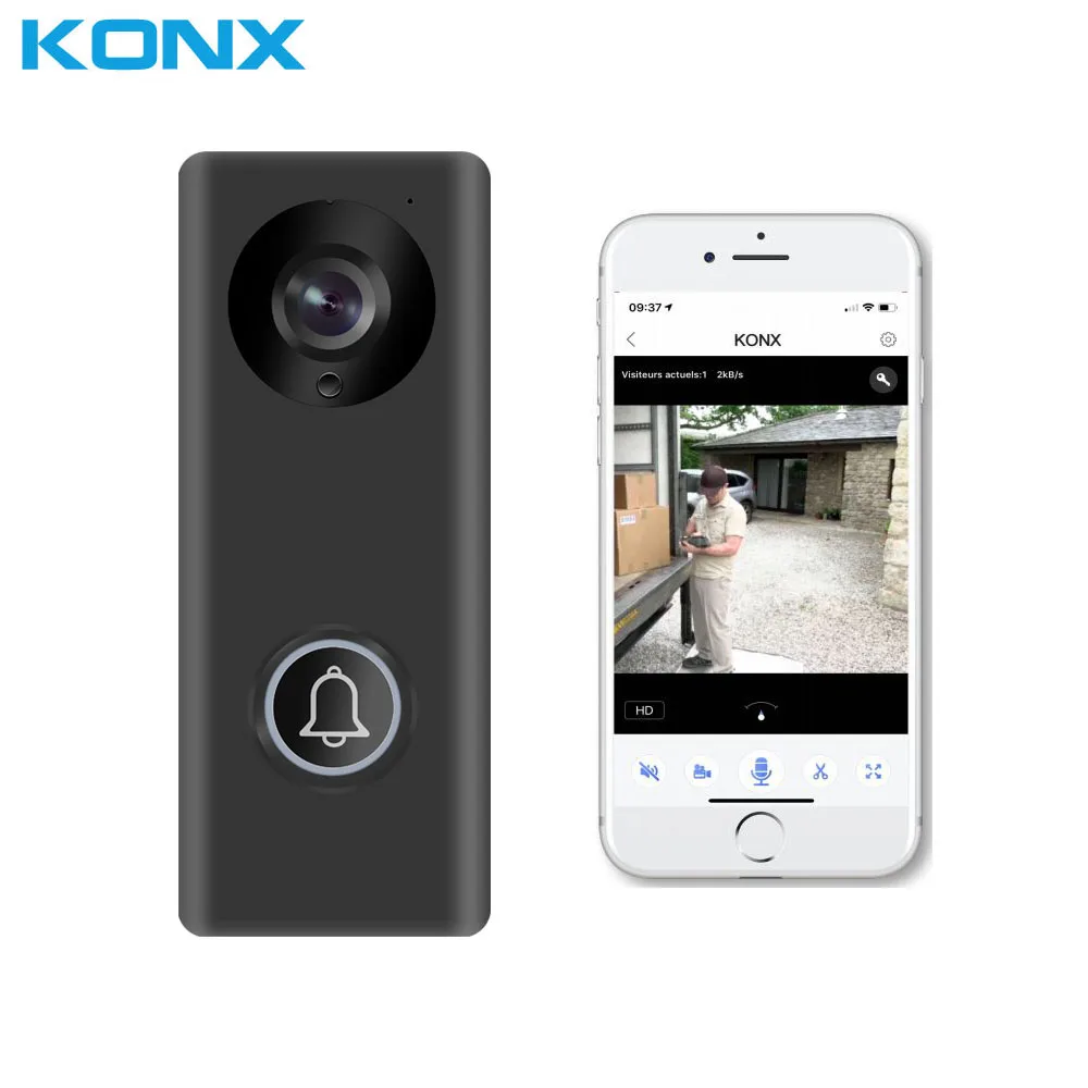Yoosee-timbre inalámbrico para puerta, 2MP, 1080P, WIFI, compatible con vídeo POE