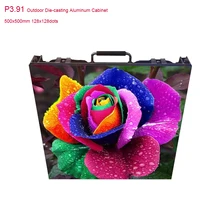 Высокая яркость rgb светодиодный экран дисплея SMD P3.91 открытый 128x128dots 500x500 мм арендуемый кабинет HD светодиодный экран для Светодиодный видеостены