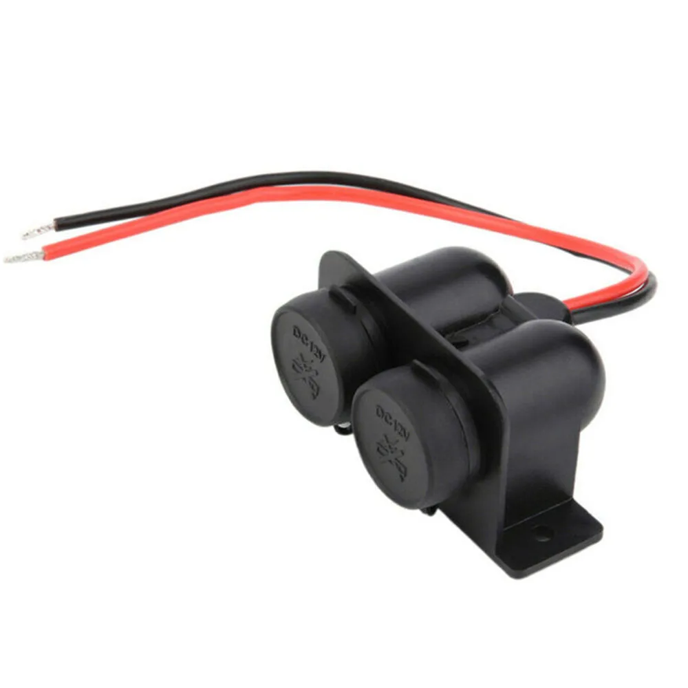 Двойной прикуриватель гнездо разъема питания черный огнестойкий пылезащитный
