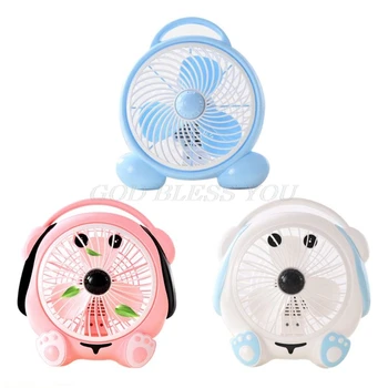 

Cute Cartoon Mini Fan Strong Wind Desktop Cooling Fan Air Cooler for Home Office