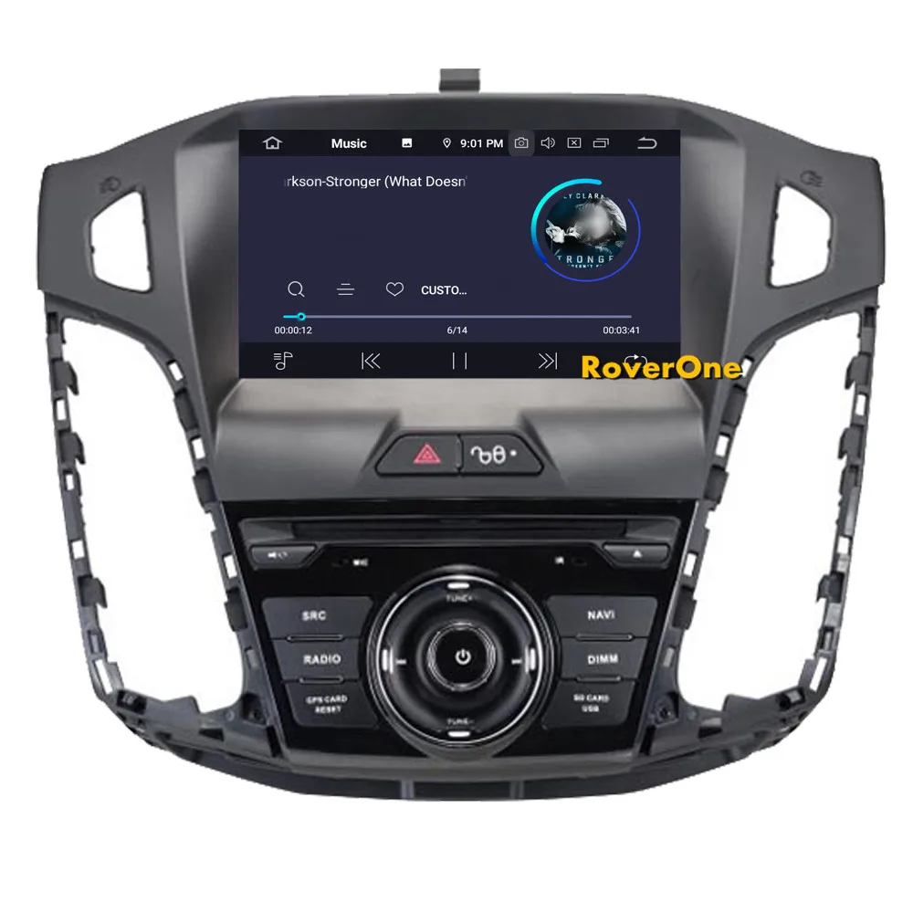 Top RoverOne Car Radio DVD GPS For Ford For Focus 3 2012 2013 2014 Android 9.0 Octa Core Touchscreen Multimedia Player Head Unit 10