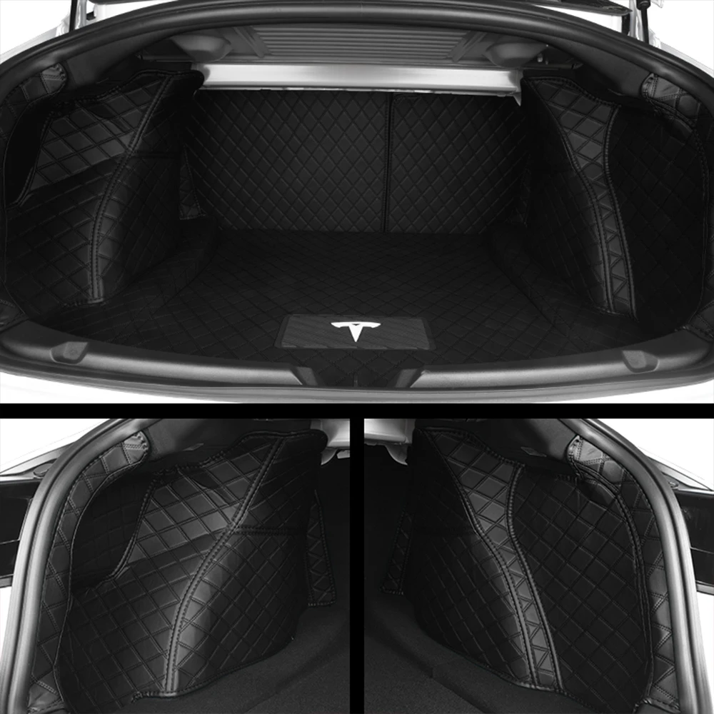 Tesla 3 Leather Trunk Mat Pad