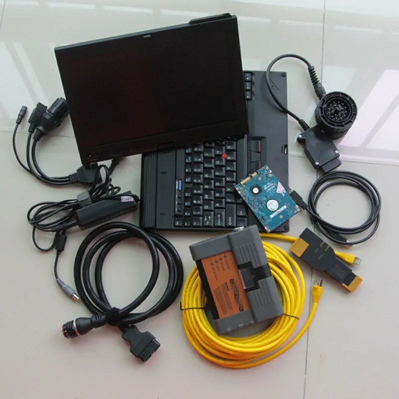  Bien instalado V2019.12 para BMW Icom A2 B C de diagnóstico y programación con HDD laptop X200t y C