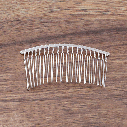 12/15/20 Teeth Metal Twisted Wire Hair Comb Base for Diy Hair Comb Clip Handmade Bridal Hair Jewelry Accessories
