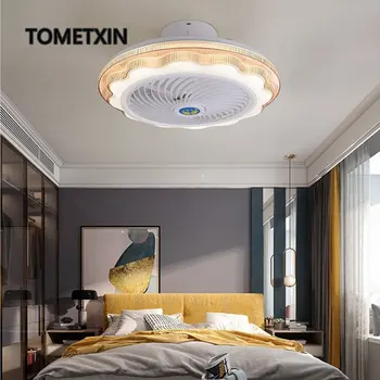 

ceiling fan fans with led lights lamp for kids room home remote control smart app control bluetooth 220v 110v modern fashion