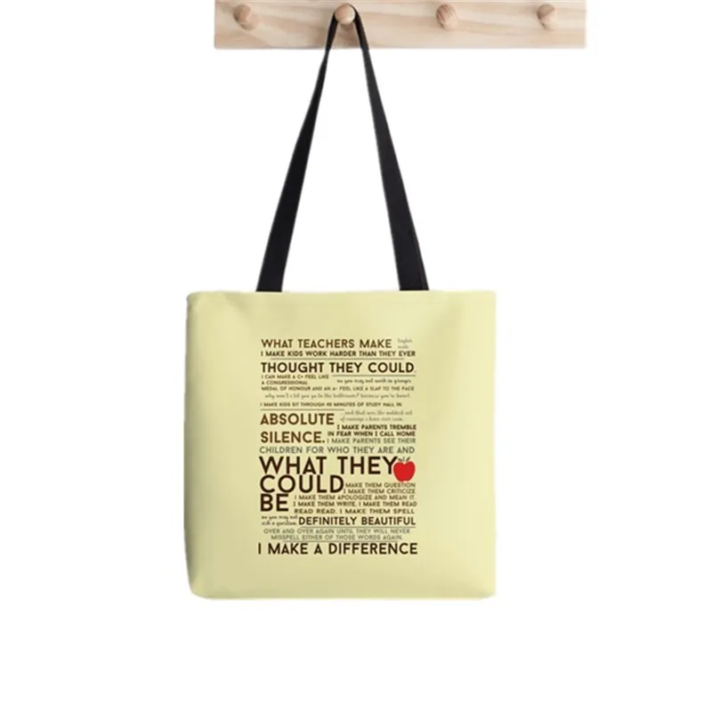 Shopper All The Little Reasons Printed Tote Bag women Harajuku shopper Funny handbag girl Shoulder shopping  Lady Canvas Bag