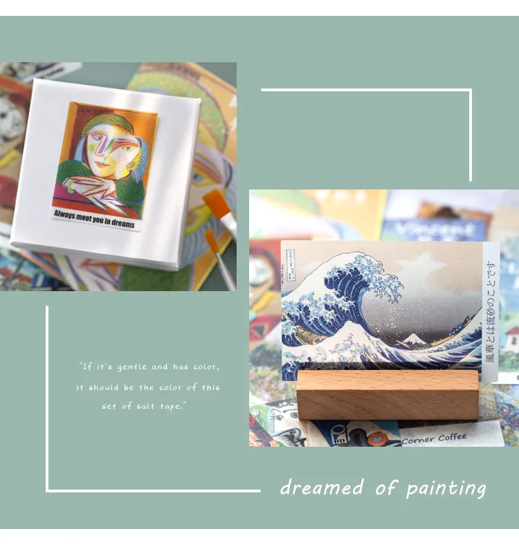 40 шт./упак. милые наклейки для масляной живописи Kawaii Van Gogh игрушки наклейки декоративная наклейка наклейки для скрапбукинга DIY дневник