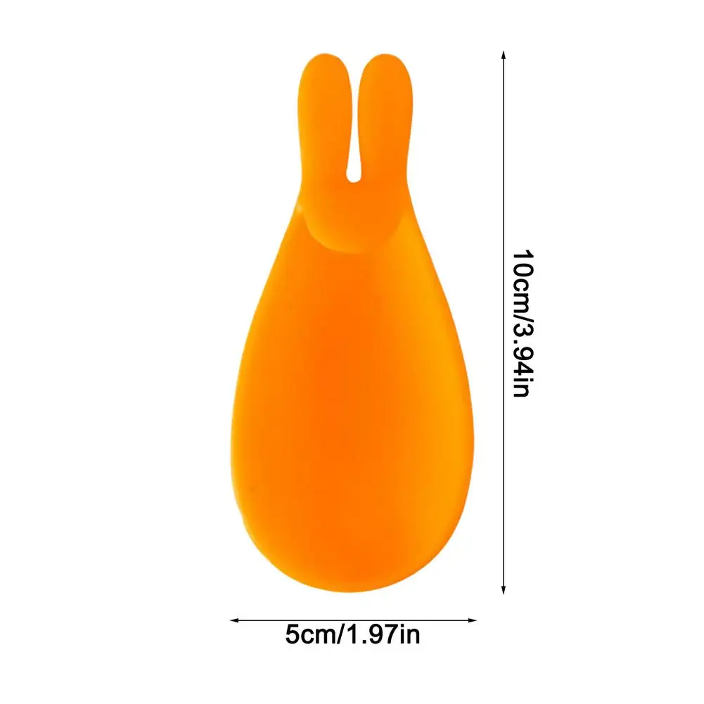 Tea Bag Hanger Cute Rabbit Shape Silicone Tea Bag Holder Soft And Reusable Clip Candy Colors Spoon Tray Fixed Teacup