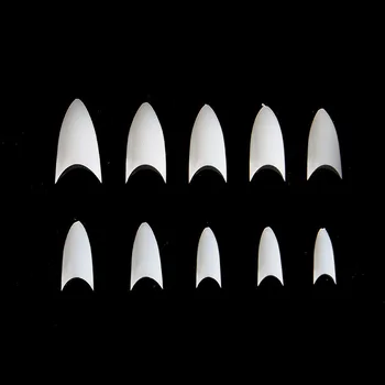 

Hot Selling Fake Nails Pointed-Toe Nail Tips Transparent Acuminate Salon Nail