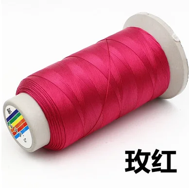 rose red 2 rolls 210D высокая прочность толстая нейлоновая швейная нить для швейной машины кожаный диван Холст Джинсы Брюки diy аксессуары 21colors1395 - Цвет: rose red 2 rolls
