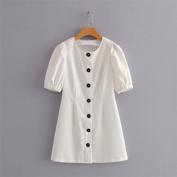 

Z2018 Europe And America Summer New Style WOMEN'S Dress Single Breasted peng peng xiu Dress 4886080 4886/080