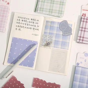 

Grid Memo Pad Journal DIY Decoration Base Material Paper Collage Scrapbook Stationery Back To School Hedge Maze
