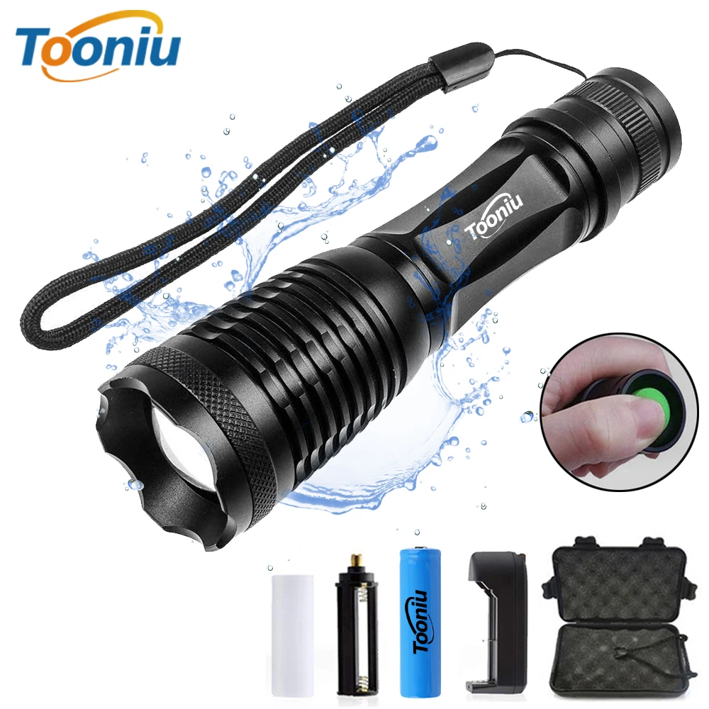 

Tooniu CREE XML-L2 T6 Bicycle flahlight Waterproof Bike Light 5 modes Torch Zoomable LED Flashlight for Riding camping hunting