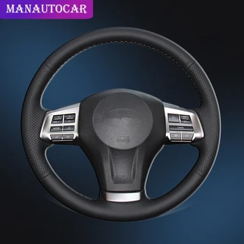 

Car Braid On The Steering Wheel Cover for Subaru Forester 2013-2016 Legacy 2013-2014 Outback 2013-2014 XV 2013-2015 Auto Covers