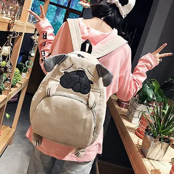 

Women Fashion Animal Dog Bag Anti-theft Shoulder Bags Leisure Large Capacity Backpack Schoolbags Bolsas De Mujer #T1G