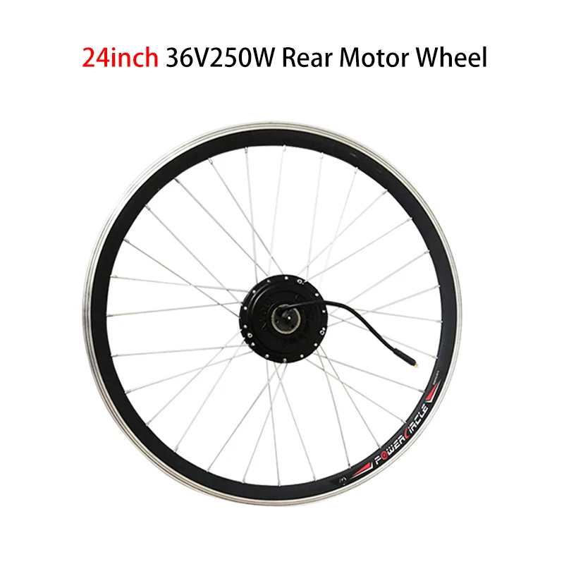24inch no freewheel 36V 250W задний мотор ступицы колеса с 6/7 Freewheel электродвигатель для скутера двигателя 2" 24" 2" 700C 28" Электрический велосипед Ebike конверсионный комплект - Цвет: 24inch no freewheel