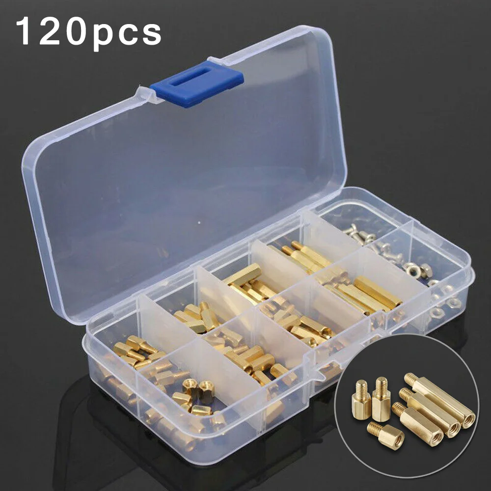 Оборудование латунная гайка прокладка из нержавеющей стали 120 шт. ассортимент