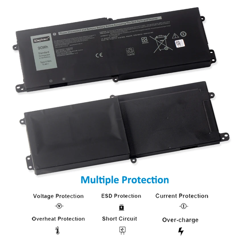 Bateria para Dell Alienware Area51m r1 r2 Alwa51m1766pb D1748dw D1746b D1766b D1741db D1969p38e 0kjyfy 07pwx Kingsener-dt9xg - Imagem 3