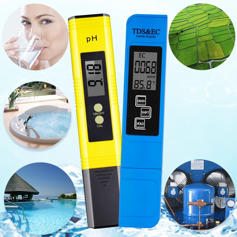 1 шт. TDS EC Тесты воды PPM фильтр чистоты 0 9990ppm 14 цифровой прибор для измерения уровня