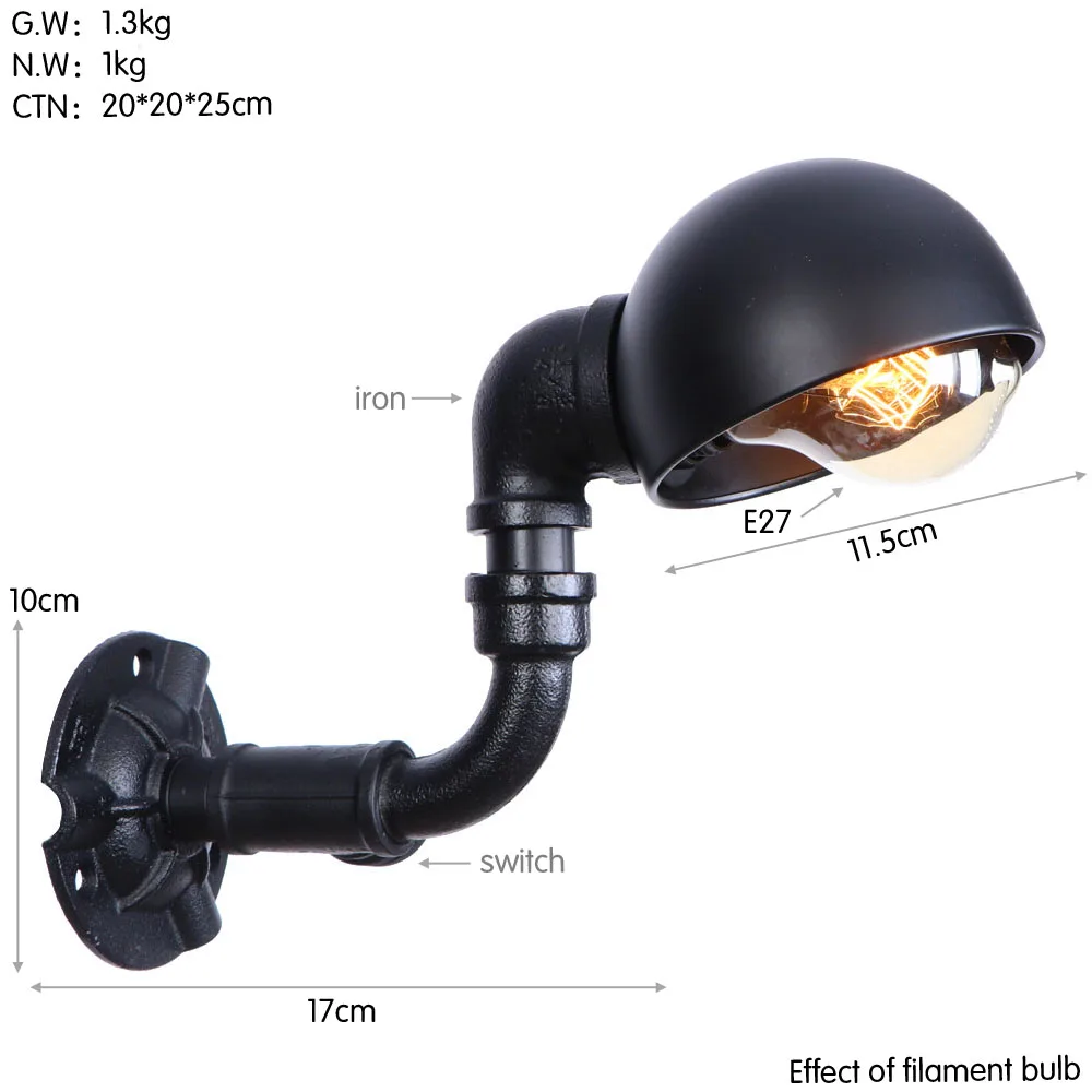 BG311 亚黑 尺寸图 钨丝 英文版