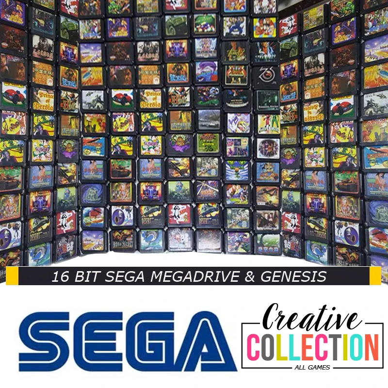 Коллекция игр SEGA все 16-битные карты Sega для MegaDrive и Genesis Game Player | Электроника