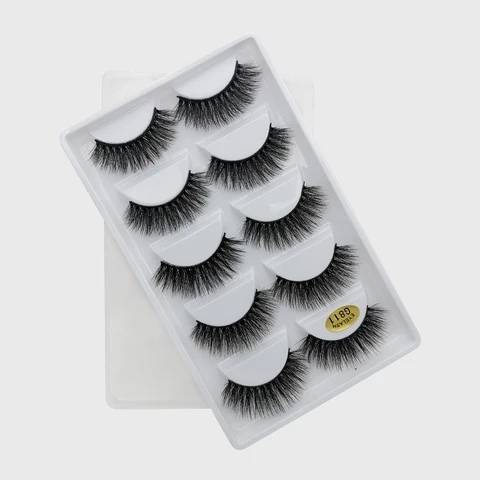 Pair 3D Mink Lashes Natural Eyelash Dramatic False Eyelashes Faux Cils Makeup Wholesale Fake Eyelash Extension maquiagem