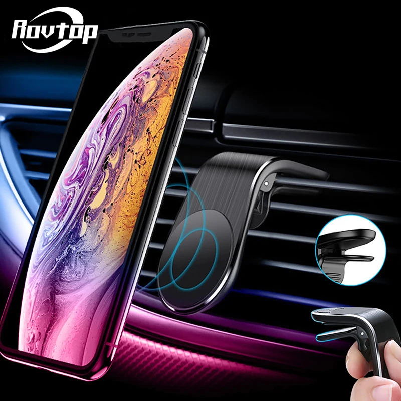 Магнитный автомобильный держатель для телефона Rovtop L с креплением на