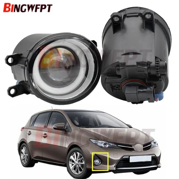 

2PCS LED Fog Light Angel Eye with lens For Toyota Auris hatchback NRE15 ZZE15 ADE15 ZRE15 NDE15 2007-2010 Fog Lamp Assembly