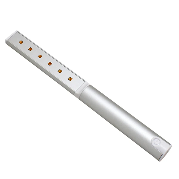

Portable 6 LED UV Disinfection Light Handheld Rechargeable Disinfection Light UVC for Home, Hotel, Wardrobe, Toilet