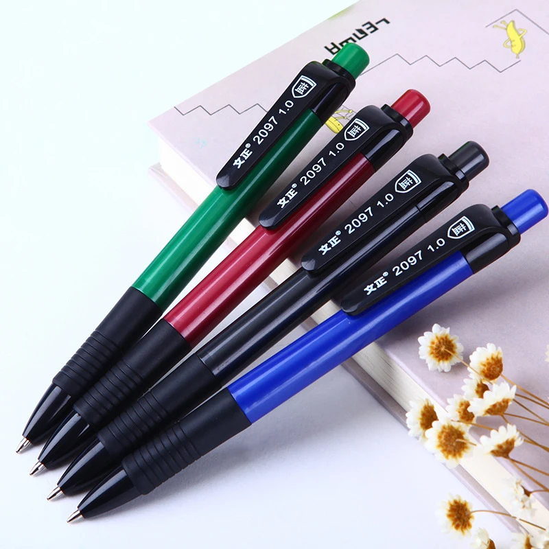 Blue Ink Ballpoint Pen 0.7mm Classic Office Accessories Pens Stationery 4pcs ballpoint pen
