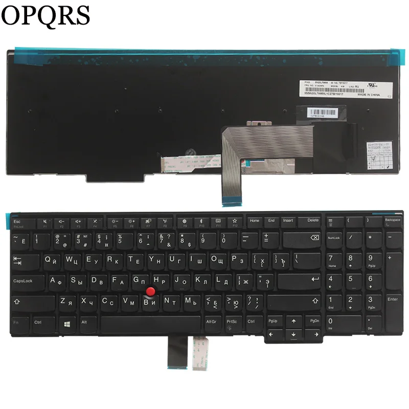 Новая русская/Русская клавиатура для ноутбука Lenovo IBM ThinkPad E540 E545 E531 T540 T540P T550 L540 W540