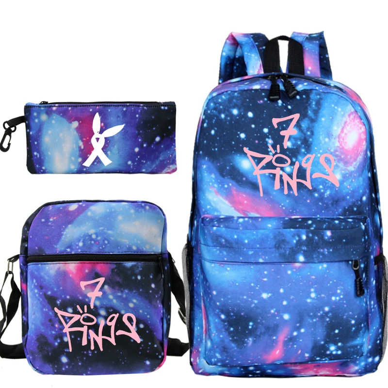 22 Mochila Ариана Гранде 3 шт./компл. рюкзак школьные сумки для мальчиков и девочек Путешествия Рюкзак Для Ноутбука Для женщин рюкзаки+ плечо сумки через плечо+ сумка для ручек - Цвет: 22