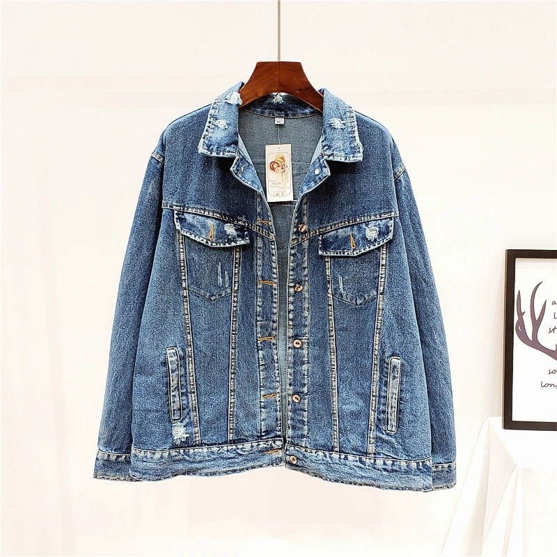 Женская модная Свободная джинсовая куртка, осеннее пальто, верхняя одежда, Национальная вышивка, повседневная женская уличная одежда, расшитая блестками куртка, джинсовые пальто