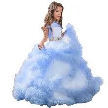 Пышное платье принцессы для девочек-подростков; платье подружки невесты на день рождения; свадебное платье; Длинное Пышное Платье для девочек