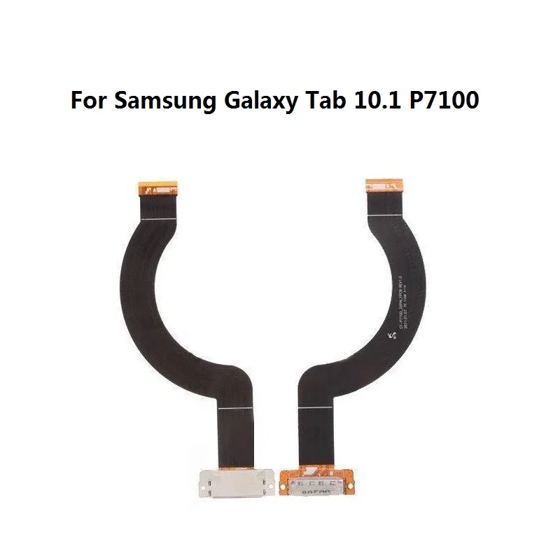 P7100 10 шт./лот samsung Galaxy Tab P5100 P5200 P7100 P7300 P7500 P900 P550 T550 P600 T520 T530 T800 N8000 зарядки Порты и разъёмы гибкий кабель - Цвет: P7100