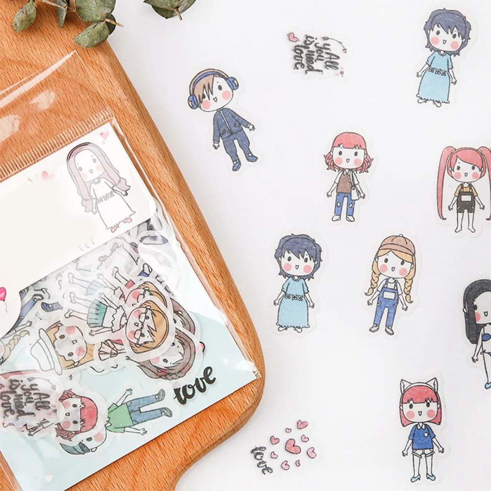 40 шт. наклейки с героями мультфильмов милые Kawaii наклейка на планировщик дневник