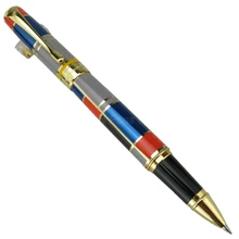 

Hero 767 Creative Roller Ball Pen With Golden Trim Colored High Quality Writing Pen Fit Business Office & Home Gift Roller Pen