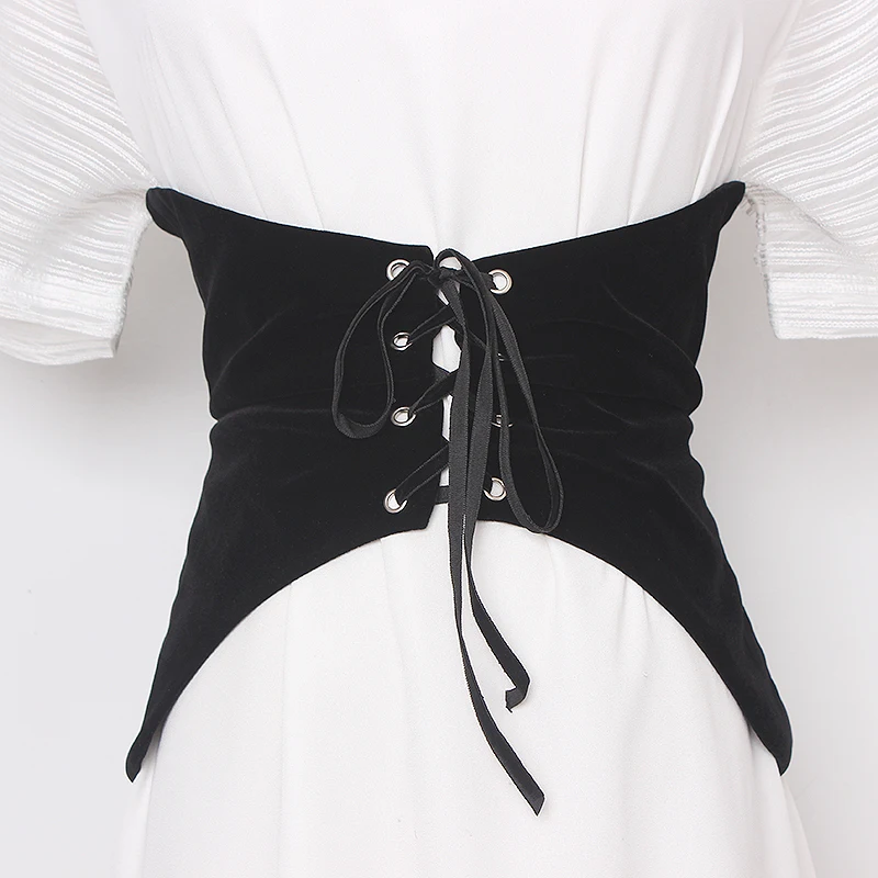 women's-runway-fashion-black-velvet-cummerbunds-female-dress-corsets-waistband-belts-decoration-wide-belt-r123