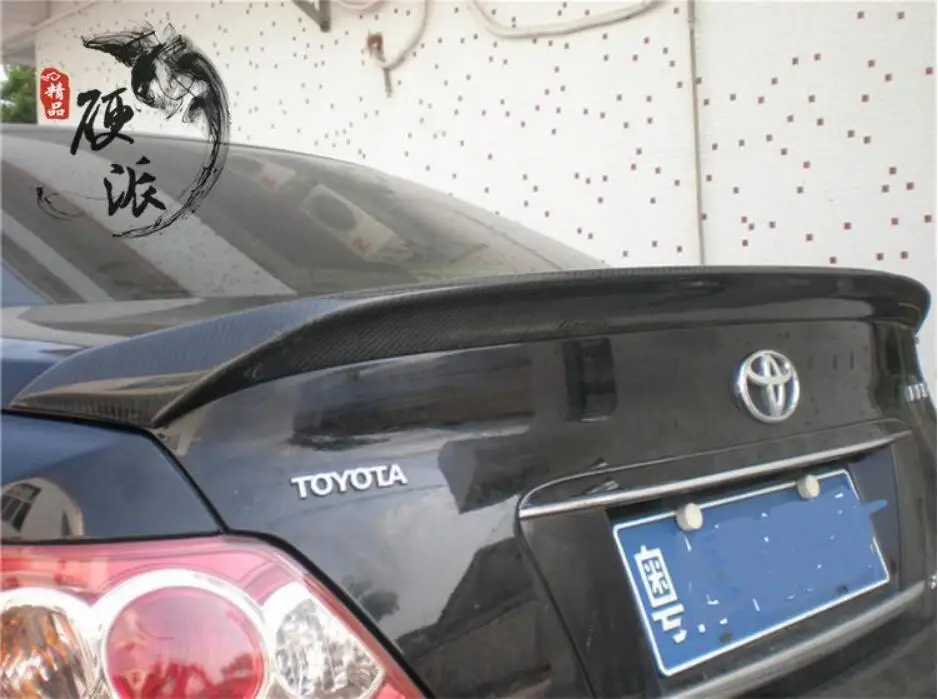 Углеродное волокно заднего крыло багажника выступ Спойлеры подходит для Toyota REIZ 2005 20062007 2008 2009