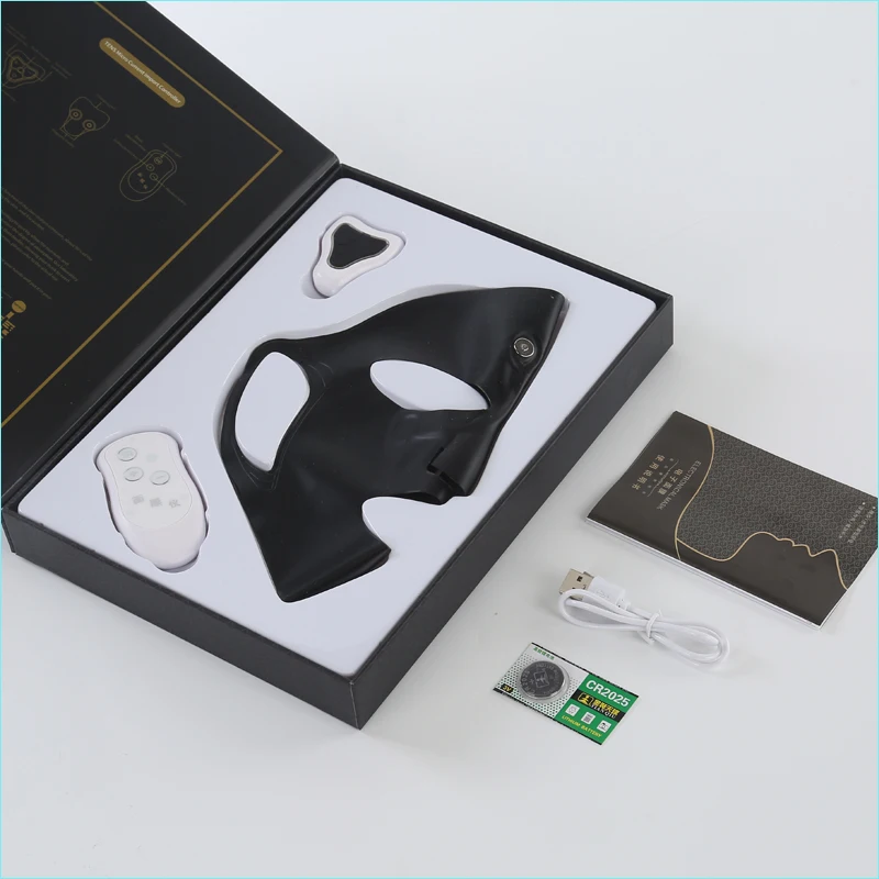 Electric Facial Massage Mask Ems Magnet Pluse Face Beauty Massager Anti Wrinkle Moisturizing Cream Absorption Lifting Skin Spa