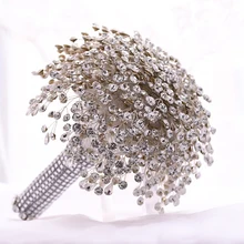 BUFEI HF02 роскошный букет из горного хрусталя потрясающий Свадебный букет со стразами Высокое качество Свадебные аксессуары, букеты ювелирные изделия букет